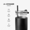 image:imageSimple Modern Travel Coffee Mug Tumbler with Flip Lid  Reusable Insulated Stainless Steel Cold Brew Iced Coffee Cup Thermos  Gifts for Women Men Him Her  Voyager Collection  16oz  Midnight Black  with Flip Lid Reusable Insulated Cold Brew Iced Coffee Cup ThermosBlush