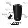 image:imageSimple Modern Travel Coffee Mug Tumbler with Flip Lid  Reusable Insulated Stainless Steel Cold Brew Iced Coffee Cup Thermos  Gifts for Women Men Him Her  Voyager Collection  16oz  Midnight Black  with Flip Lid Reusable Insulated Cold Brew Iced Coffee Cup Thermos Midnight Black