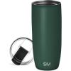 image:imageSimple Modern Travel Coffee Mug Tumbler with Flip Lid  Reusable Insulated Stainless Steel Cold Brew Iced Coffee Cup Thermos  Gifts for Women Men Him Her  Voyager Collection  16oz  Midnight Black  with Flip Lid Reusable Insulated Cold Brew Iced Coffee Cup ThermosForest