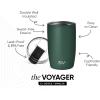 image:imageSimple Modern Travel Coffee Mug Tumbler with Flip Lid  Reusable Insulated Stainless Steel Cold Brew Iced Coffee Cup Thermos  Gifts for Women Men Him Her  Voyager Collection  16oz  Midnight Black  with Flip Lid Reusable Insulated Cold Brew Iced Coffee Cup ThermosForest