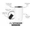 image:imageSimple Modern Travel Coffee Mug Tumbler with Flip Lid  Reusable Insulated Stainless Steel Cold Brew Iced Coffee Cup Thermos  Gifts for Women Men Him Her  Voyager Collection  16oz  Midnight Black  with Flip Lid Reusable Insulated Cold Brew Iced Coffee Cup ThermosWinter White