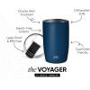 image:imageSimple Modern Travel Coffee Mug Tumbler with Flip Lid  Reusable Insulated Stainless Steel Cold Brew Iced Coffee Cup Thermos  Gifts for Women Men Him Her  Voyager Collection  16oz  Midnight Black  with Flip Lid Reusable Insulated Cold Brew Iced Coffee Cup ThermosSlumberland