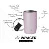 image:imageSimple Modern Travel Coffee Mug Tumbler with Flip Lid  Reusable Insulated Stainless Steel Cold Brew Iced Coffee Cup Thermos  Gifts for Women Men Him Her  Voyager Collection  16oz  Midnight Black  with Flip Lid Reusable Insulated Cold Brew Iced Coffee Cup ThermosLavender Mist