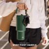 image:imageSimple Modern Trek Pivot  40oz Flip Straw Tumbler with Handle  Water Bottle amp Boot  Interchangeable Straw amp Chug Lids  Insulated Stainless Steel Jug  Gym Sports Outdoors  Sea Glass SageBerry Twist