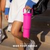 image:imageSimple Modern Trek Pivot  40oz Flip Straw Tumbler with Handle  Water Bottle amp Boot  Interchangeable Straw amp Chug Lids  Insulated Stainless Steel Jug  Gym Sports Outdoors  Sea Glass SageBellini