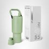 image:imageSimple Modern Trek Pivot  40oz Flip Straw Tumbler with Handle  Water Bottle amp Boot  Interchangeable Straw amp Chug Lids  Insulated Stainless Steel Jug  Gym Sports Outdoors  Sea Glass SageMeadow Mist
