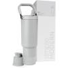 image:imageSimple Modern Trek Pivot  40oz Flip Straw Tumbler with Handle  Water Bottle amp Boot  Interchangeable Straw amp Chug Lids  Insulated Stainless Steel Jug  Gym Sports Outdoors  Sea Glass SageIce Gray