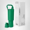 image:imageSimple Modern Trek Pivot  40oz Flip Straw Tumbler with Handle  Water Bottle amp Boot  Interchangeable Straw amp Chug Lids  Insulated Stainless Steel Jug  Gym Sports Outdoors  Sea Glass SageKelly Green