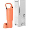 image:imageSimple Modern Trek Pivot  40oz Flip Straw Tumbler with Handle  Water Bottle amp Boot  Interchangeable Straw amp Chug Lids  Insulated Stainless Steel Jug  Gym Sports Outdoors  Sea Glass SageClementine