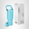 image:imageSimple Modern Trek Pivot  40oz Flip Straw Tumbler with Handle  Water Bottle amp Boot  Interchangeable Straw amp Chug Lids  Insulated Stainless Steel Jug  Gym Sports Outdoors  Sea Glass SageNantucket Tides