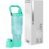 image:imageSimple Modern Trek Pivot  40oz Flip Straw Tumbler with Handle  Water Bottle amp Boot  Interchangeable Straw amp Chug Lids  Insulated Stainless Steel Jug  Gym Sports Outdoors  Sea Glass SagePattern Ocean Tide