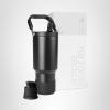 image:imageSimple Modern Trek Pivot  40oz Flip Straw Tumbler with Handle  Water Bottle amp Boot  Interchangeable Straw amp Chug Lids  Insulated Stainless Steel Jug  Gym Sports Outdoors  Sea Glass Sage Midnight Black