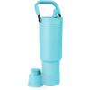 image:imageSimple Modern Trek Pivot  40oz Flip Straw Tumbler with Handle  Water Bottle amp Boot  Interchangeable Straw amp Chug Lids  Insulated Stainless Steel Jug  Gym Sports Outdoors  Sea Glass SageNantucket Tides