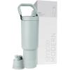 image:imageSimple Modern Trek Pivot  40oz Flip Straw Tumbler with Handle  Water Bottle amp Boot  Interchangeable Straw amp Chug Lids  Insulated Stainless Steel Jug  Gym Sports Outdoors  Sea Glass SageSea Glass Sage