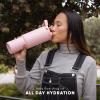 image:imageSimple Modern Trek Pivot  40oz Flip Straw Tumbler with Handle  Water Bottle amp Boot  Interchangeable Straw amp Chug Lids  Insulated Stainless Steel Jug  Gym Sports Outdoors  Sea Glass SageForest