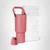 image:imageSimple Modern Trek Pivot  40oz Flip Straw Tumbler with Handle  Water Bottle amp Boot  Interchangeable Straw amp Chug Lids  Insulated Stainless Steel Jug  Gym Sports Outdoors  Sea Glass SageSpiced Coral