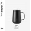 image:imageSimple Modern Voyager Signature Mug  Travel Coffee Tumbler with 360 Lid and Handle  CeramicLined Insulated Stainless Steel Iced Cold Brew Cup  12oz Forest Midnight Black