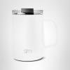 image:imageSimple Modern Voyager Signature Mug  Travel Coffee Tumbler with 360 Lid and Handle  CeramicLined Insulated Stainless Steel Iced Cold Brew Cup  12oz ForestWinter White