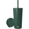image:imageSimple Modern Insulated Tumbler with Lid and Straw  Iced Coffee Cup Reusable Stainless Steel Water Bottle Travel Mug  Gifts for Women Men Her Him  Classic Collection  24oz  Lavender MistForest