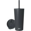 image:imageSimple Modern Insulated Tumbler with Lid and Straw  Iced Coffee Cup Reusable Stainless Steel Water Bottle Travel Mug  Gifts for Women Men Her Him  Classic Collection  24oz  Lavender MistGraphite