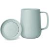 image:imageSimple Modern Voyager Signature Mug  Travel Coffee Tumbler with 360 Lid and Handle  CeramicLined Insulated Stainless Steel Iced Cold Brew Cup  12oz ForestSea Glass Sage