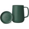 image:imageSimple Modern Voyager Signature Mug  Travel Coffee Tumbler with 360 Lid and Handle  CeramicLined Insulated Stainless Steel Iced Cold Brew Cup  12oz ForestForest