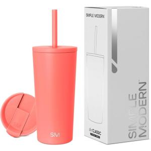 image:imageSimple Modern Insulated Tumbler with Lid and Straw  Iced Coffee Cup Reusable Stainless Steel Water Bottle Travel Mug  Gifts for Women Men Her Him  Classic Collection  24oz  Lavender MistHonolulu