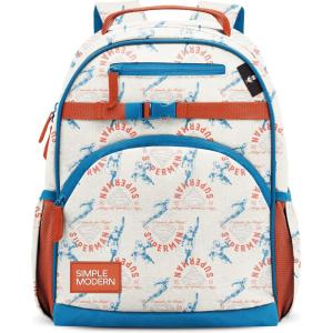 image:imageSimple Modern Medium Disney Toddler Backpack for School Girls and Boys  Kindergarten Elementary Kids Backpack  Fletcher Collection  Kids  15 tall  The Little Mermaid Ariels TreasuresDc Superman Stand for Hope
