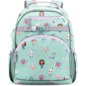 image:imageSimple Modern Medium Disney Toddler Backpack for School Girls and Boys  Kindergarten Elementary Kids Backpack  Fletcher Collection  Kids  15 tall  The Little Mermaid Ariels TreasuresGabbys Dollhouse Gabbys Friends