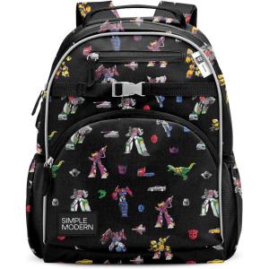 image:imageSimple Modern Medium Disney Toddler Backpack for School Girls and Boys  Kindergarten Elementary Kids Backpack  Fletcher Collection  Kids  15 tall  The Little Mermaid Ariels TreasuresTransformers Block Nation