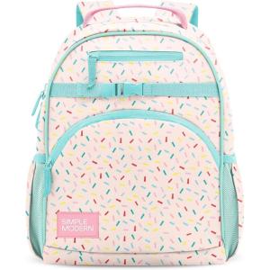 image:imageSimple Modern Medium Disney Toddler Backpack for School Girls and Boys  Kindergarten Elementary Kids Backpack  Fletcher Collection  Kids  15 tall  The Little Mermaid Ariels TreasuresConfetti