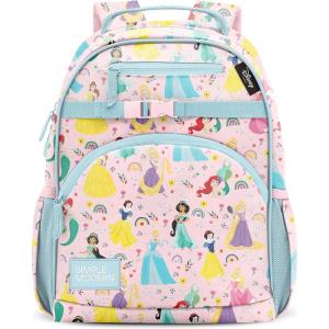 image:imageSimple Modern Medium Disney Toddler Backpack for School Girls and Boys  Kindergarten Elementary Kids Backpack  Fletcher Collection  Kids  15 tall  The Little Mermaid Ariels TreasuresDisney Princess Rainbows