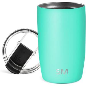 image:imageSimple Modern Travel Coffee Mug Tumbler with Flip Lid  Reusable Insulated Stainless Steel Cold Brew Iced Coffee Cup Thermos  Gifts for Women Men Him Her  Voyager Collection  16oz  Midnight Black  with Flip Lid Reusable Insulated Cold Brew Iced Coffee Cup ThermosTropical Wave
