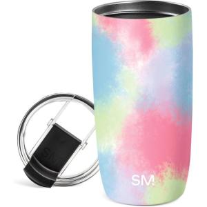 image:imageSimple Modern Travel Coffee Mug Tumbler with Flip Lid  Reusable Insulated Stainless Steel Cold Brew Iced Coffee Cup Thermos  Gifts for Women Men Him Her  Voyager Collection  16oz  Midnight Black  with Flip Lid Reusable Insulated Cold Brew Iced Coffee Cup ThermosPattern Kaleidoscope