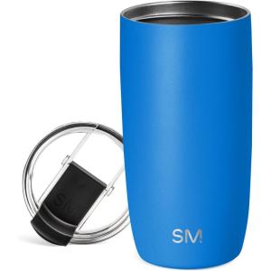 image:imageSimple Modern Travel Coffee Mug Tumbler with Flip Lid  Reusable Insulated Stainless Steel Cold Brew Iced Coffee Cup Thermos  Gifts for Women Men Him Her  Voyager Collection  16oz  Midnight Black  with Flip Lid Reusable Insulated Cold Brew Iced Coffee Cup ThermosSupersonic Blue