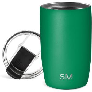 image:imageSimple Modern Travel Coffee Mug Tumbler with Flip Lid  Reusable Insulated Stainless Steel Cold Brew Iced Coffee Cup Thermos  Gifts for Women Men Him Her  Voyager Collection  16oz  Midnight Black  with Flip Lid Reusable Insulated Cold Brew Iced Coffee Cup ThermosKelly Green