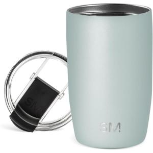 image:imageSimple Modern Travel Coffee Mug Tumbler with Flip Lid  Reusable Insulated Stainless Steel Cold Brew Iced Coffee Cup Thermos  Gifts for Women Men Him Her  Voyager Collection  16oz  Midnight Black  with Flip Lid Reusable Insulated Cold Brew Iced Coffee Cup ThermosSea Glass Sage