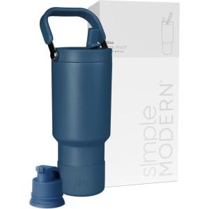 image:imageSimple Modern Trek Pivot  40oz Flip Straw Tumbler with Handle  Water Bottle amp Boot  Interchangeable Straw amp Chug Lids  Insulated Stainless Steel Jug  Gym Sports Outdoors  Sea Glass SageSlumberland