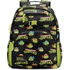 image:imageSimple Modern Large Minecraft Kids Backpack for School Girls and Boys  Elementary Backpack for Teen  Fletcher Collection  Kids  16 tall  Minecraft MashupTmnt Turtles Unite