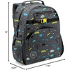 image:imageSimple Modern Large Minecraft Kids Backpack for School Girls and Boys  Elementary Backpack for Teen  Fletcher Collection  Kids  16 tall  Minecraft MashupDc Batman Pow