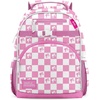 image:imageSimple Modern Large Minecraft Kids Backpack for School Girls and Boys  Elementary Backpack for Teen  Fletcher Collection  Kids  16 tall  Minecraft MashupBarbie Checkmate