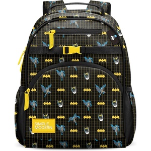 image:imageSimple Modern Large Minecraft Kids Backpack for School Girls and Boys  Elementary Backpack for Teen  Fletcher Collection  Kids  16 tall  Minecraft MashupDc Batman Icons