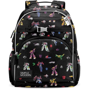 image:imageSimple Modern Large Minecraft Kids Backpack for School Girls and Boys  Elementary Backpack for Teen  Fletcher Collection  Kids  16 tall  Minecraft MashupTransformers Block Nation