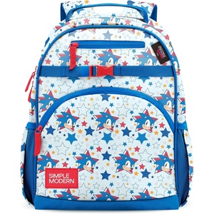 image:imageSimple Modern Large Minecraft Kids Backpack for School Girls and Boys  Elementary Backpack for Teen  Fletcher Collection  Kids  16 tall  Minecraft MashupSonic Stars