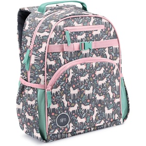 image:imageSimple Modern Large Minecraft Kids Backpack for School Girls and Boys  Elementary Backpack for Teen  Fletcher Collection  Kids  16 tall  Minecraft Mashup Unicorn Fields