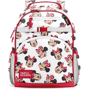 image:imageSimple Modern Large Minecraft Kids Backpack for School Girls and Boys  Elementary Backpack for Teen  Fletcher Collection  Kids  16 tall  Minecraft MashupDisney Minnie Mouse Fun