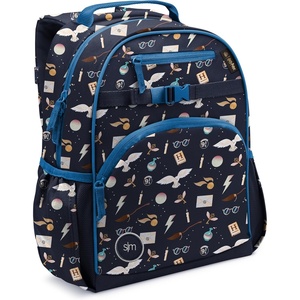 image:imageSimple Modern Large Minecraft Kids Backpack for School Girls and Boys  Elementary Backpack for Teen  Fletcher Collection  Kids  16 tall  Minecraft MashupHarry Potter Magical Mashup