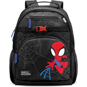 image:imageSimple Modern Large Minecraft Kids Backpack for School Girls and Boys  Elementary Backpack for Teen  Fletcher Collection  Kids  16 tall  Minecraft MashupMarvel Spidey Kid