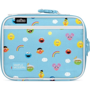 image:imageSimple Modern Minecraft Kids Lunch Box for School  Reusable Insulated Lunch Bag for Toddler Girl and Boy  Exterior amp Interior Pockets  Hadley Collection  Minecraft MashupSesame Street Pals