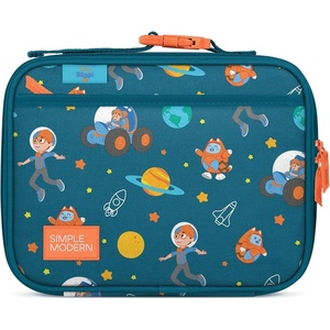 image:imageSimple Modern Minecraft Kids Lunch Box for School  Reusable Insulated Lunch Bag for Toddler Girl and Boy  Exterior amp Interior Pockets  Hadley Collection  Minecraft MashupBlippi Space
